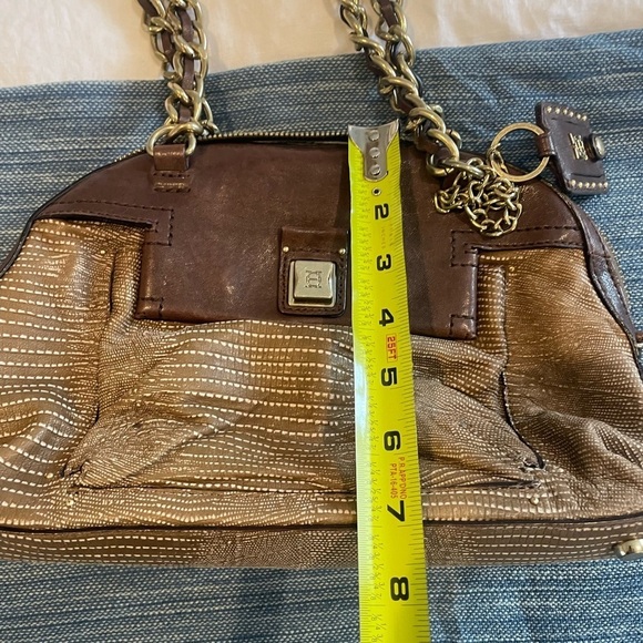 Olivia Harris Brown Leather Shoulder Bag - Picture 10 of 13